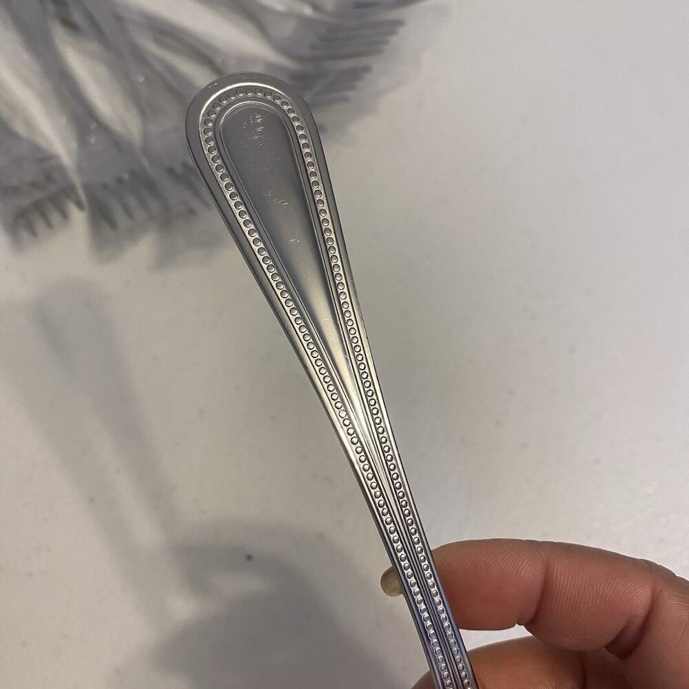 VINTAGE Unbranded STAINLESS Steel SALAD Numbers FORKS INSILVERWARE 9 Pieces Lot - Picture 5 of 6
